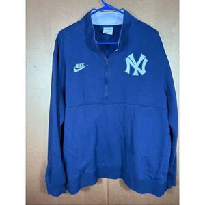 Nike Cooperstown NY Yankees quarter zip pullover sweatshirt size XXL